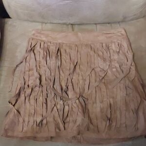 Amy's Closet Brown Faux Suede Shirt